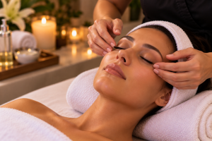 Tranquil Candlelit Eye Massage
